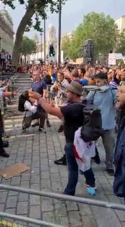 UK anti-vaxxers anti-maskers protesting&hellip;..again