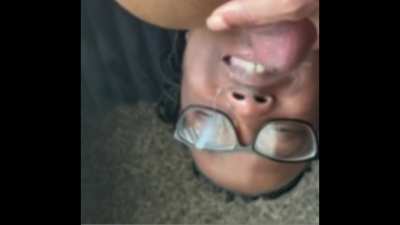 Tittyfuck and facial for ebony with O cups