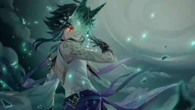 I made a lightly animated xiao wallpaper in wallpaper engine (link in comments)