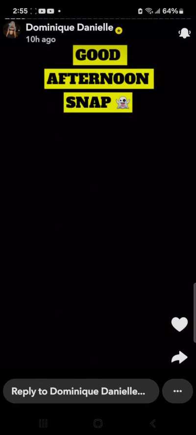 Snapchat story