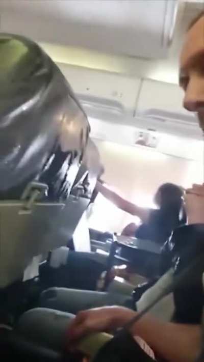 “yeah uhh we’re just gonna have a little bit of turbulence here…”