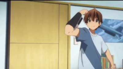 I think Yuuta forgot to turn on the safety...