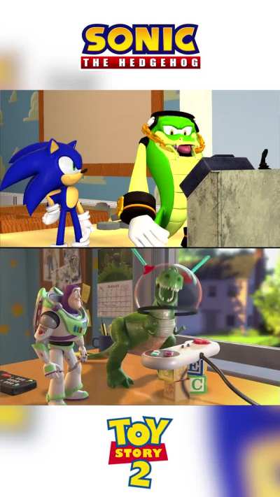 Sonic in Toy Story 2!