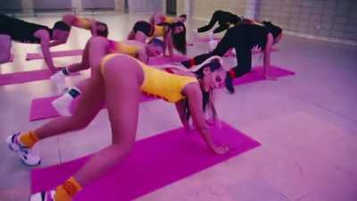 Dua Lipa shaking her famous ass