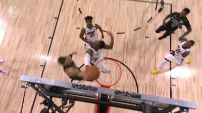 [Highlight] Second greatest block in NBA playoff history? Bam Adebayo stuffs a game-tying dunk attempt by Tatum