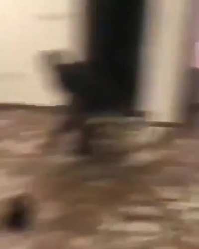 To get away from your buddy shooting fireworks