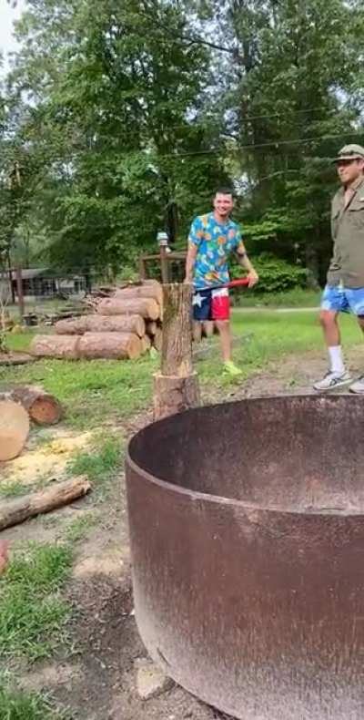 To split wood