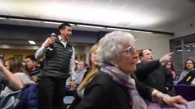 I've never seen an entire room of people gasp at the same time.