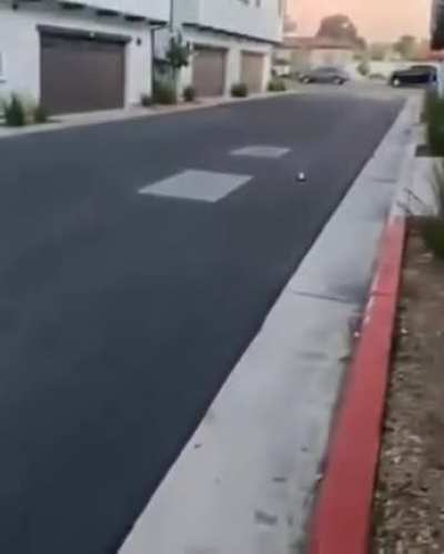 RC Car stunt doesn't go as planned