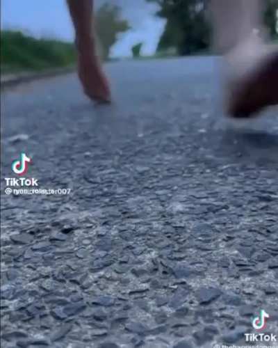 Walking barefoot