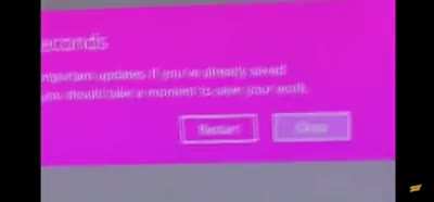 Man discovers window's update policy