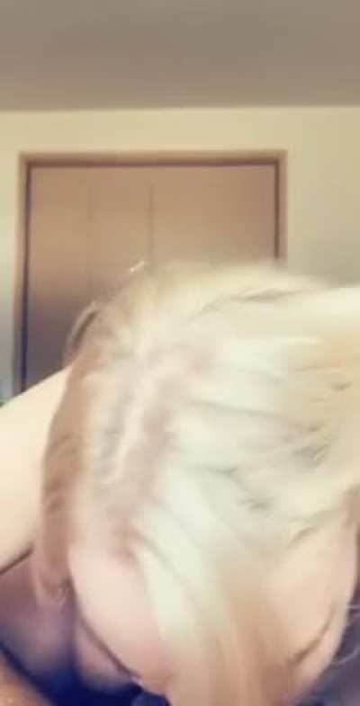 Blonde Russian girl has her husband&rsquo;s Hispanic cock for breakfast