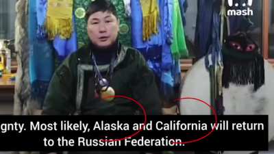 Siberian shaman &lsquo;Artur Tsybikov&rsquo; predicts liberation of California and Alaska