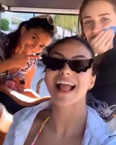 tongue out