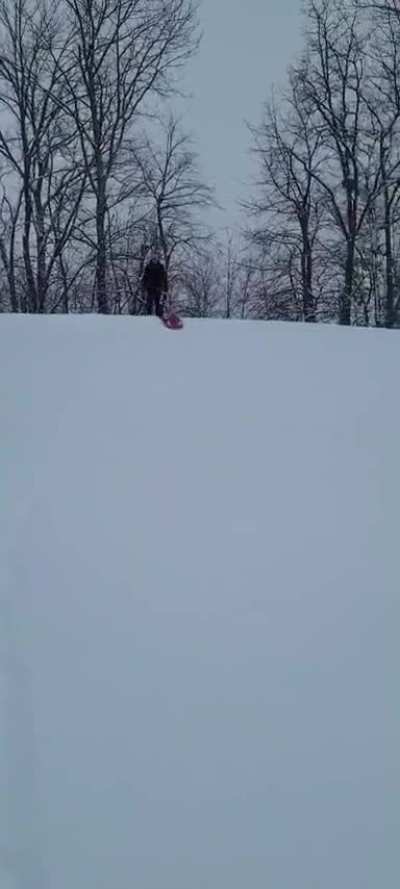 First Sledding Experience