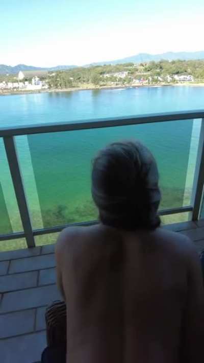 There&rsquo;s no better sex than hotel balcony sex! [f][m]