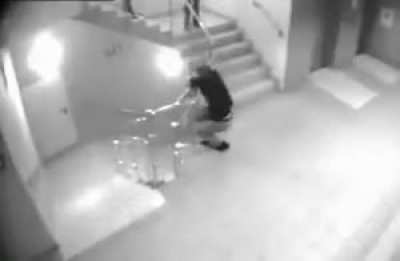 WCGW while playing on the handrail