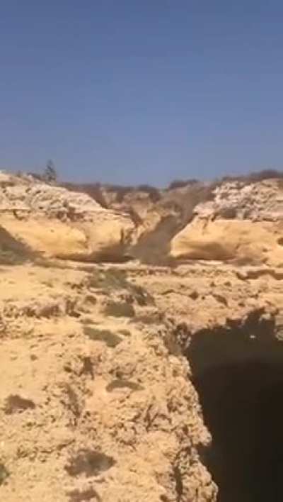 He almost died off that cliff