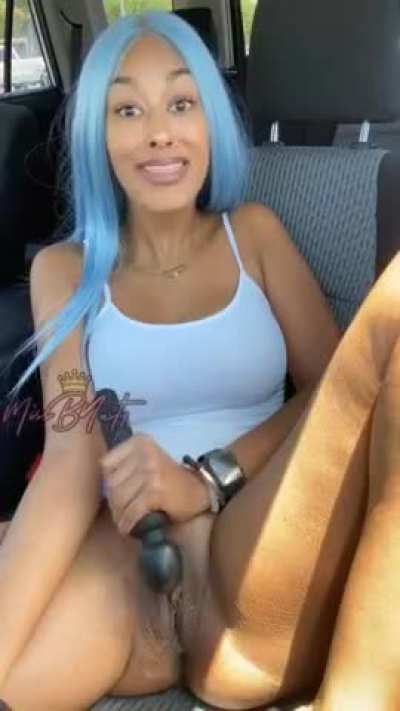 in the car