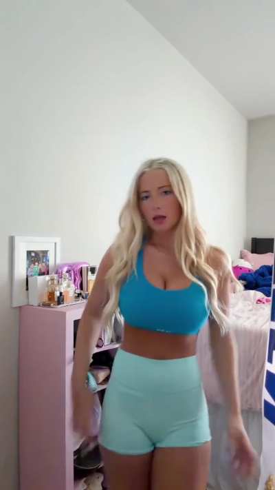 She's ready for her workout