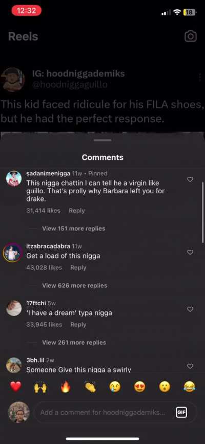 ig comments are undefeated 💀