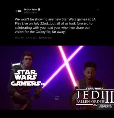 With today&rsquo;s announcement from EA Star Wars I made this video