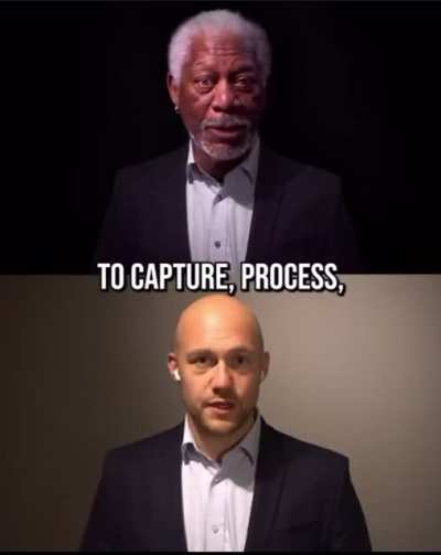 Man using deepfake technology to recreate Morgan Freeman’s impression