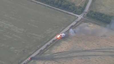 Ukraine continues its destruction of Russias rear supply &amp;amp; logistics lines destroying a Russian supply convoy