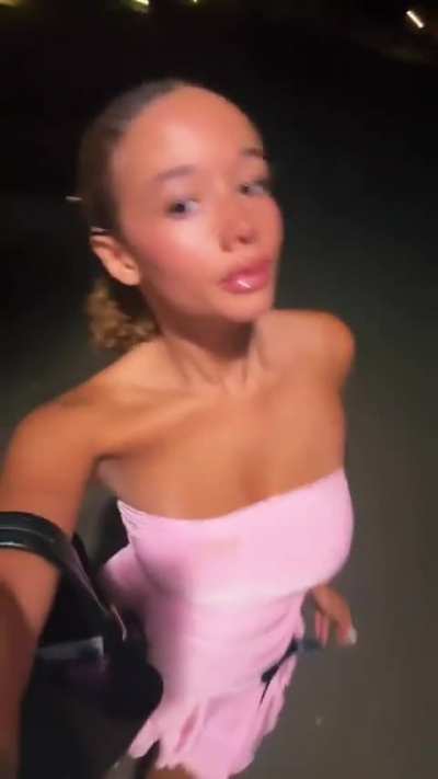That dress is begging to be pulled down.