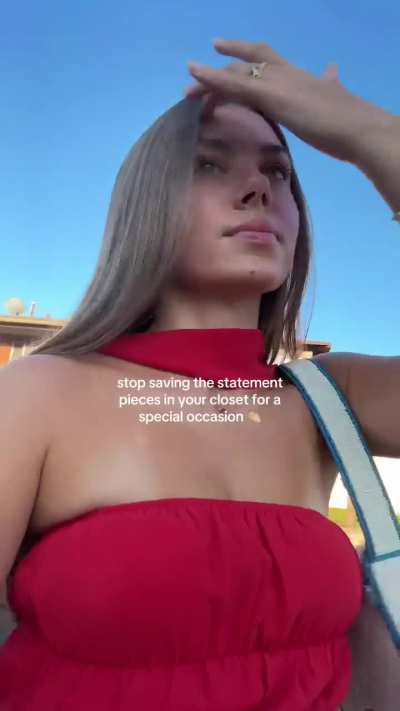 Red dress