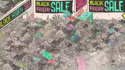 Happiness by Steve Cutts (could be considered anti-capitalist &amp;amp; anti-materialist)