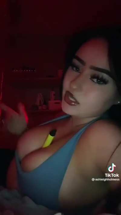 Her tits make up for it
