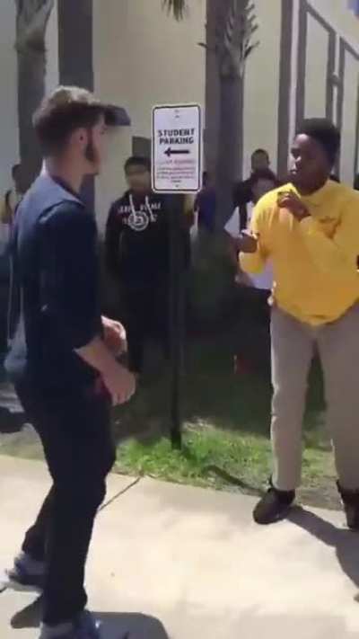 School fight (unexpected end)