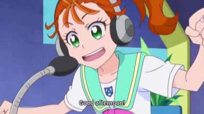 Manatsu's already got this radio thing down