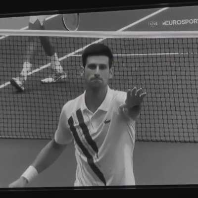 Djokovich realises he&rsquo;s going to be disqualified from the US Open after hitting line umpire