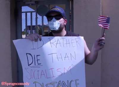 #lockdown protestors be like (Satire)