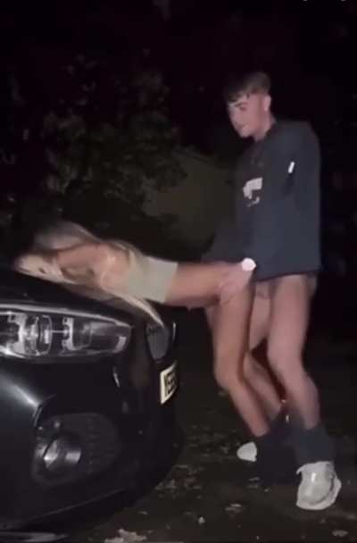 Went to go and pick up my little sis from her friend&rsquo;s party, I&rsquo;ve been waiting and waiting in the car, she&rsquo;s not answering her phone. I get out to go and look for her inside, when as I walk up the driveway.. there she is - pants down, bent over the hood 