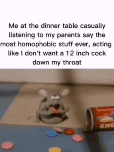 "What?! Nah I'm not gay dad!"