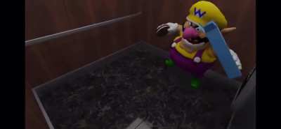 Wario dies wile enjoying Oreos in a failing elevator
