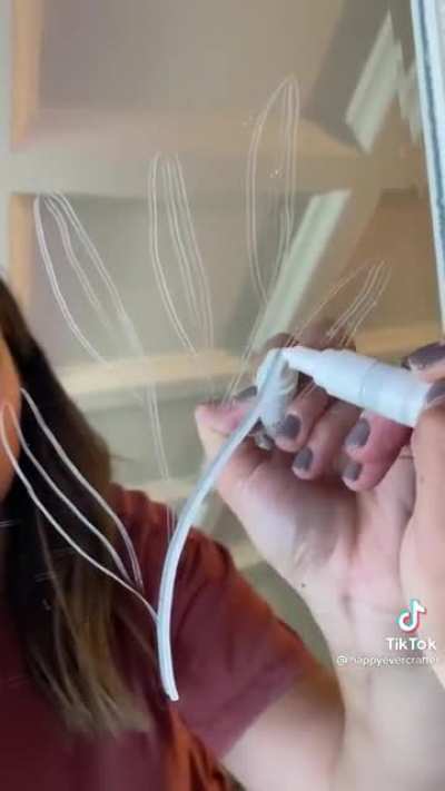 Making a seating chart mirror by hand