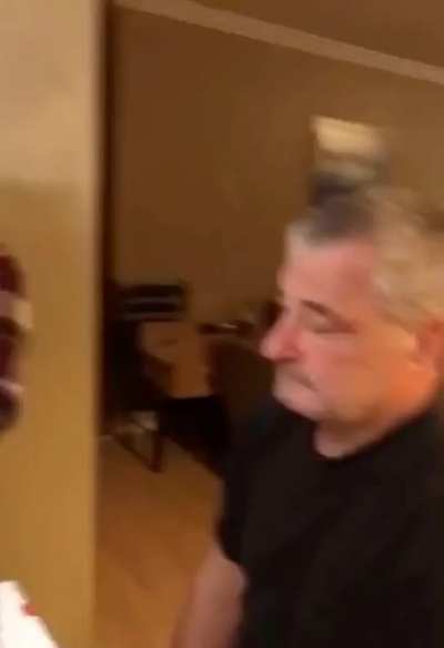 Dad crying inside