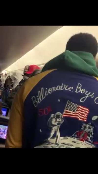 Another day, another anti-masker on a plane. Delta Air Lines flight Miami to Atlanta.