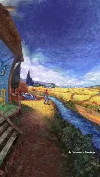 360 view of a Van Gogh world