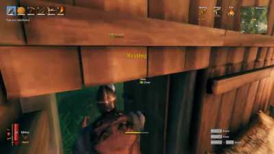 me and a friend were playing valheim