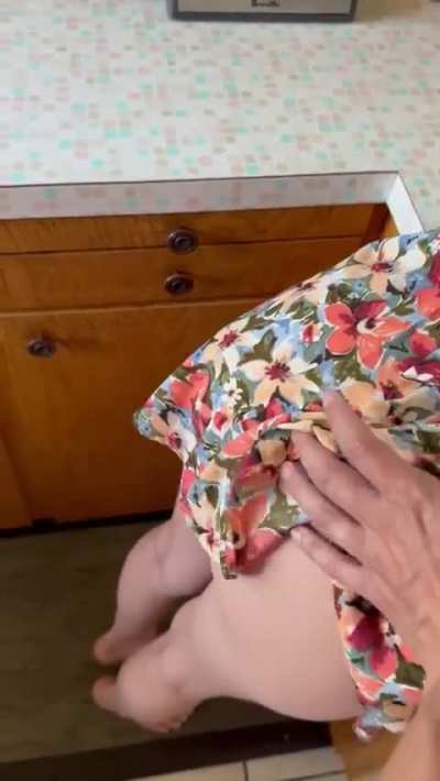 We have a free-use agreement and I caught her on the phone with her mom, wearing this dress with no panties&hellip; [MF]