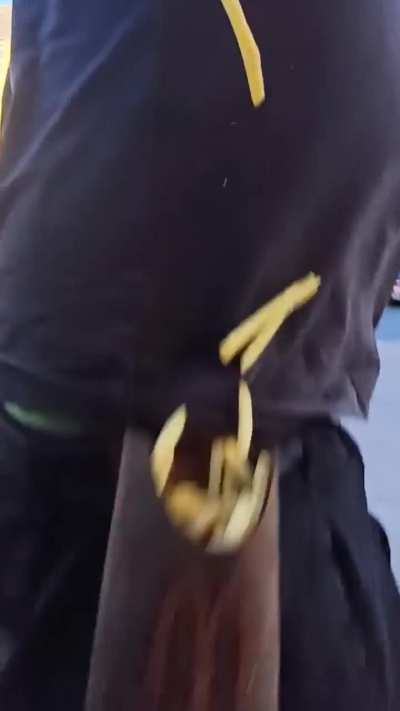 Fries holster in action.