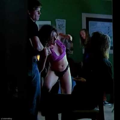 Alyssa milano, giving a lap Dance