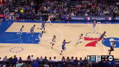 [Highlight] Ben Simmons gets the block on one end and a dunk on the other