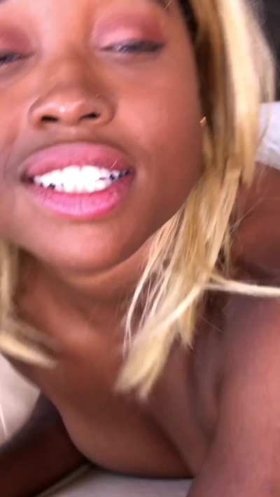 Interracial lesbian strapon fuck