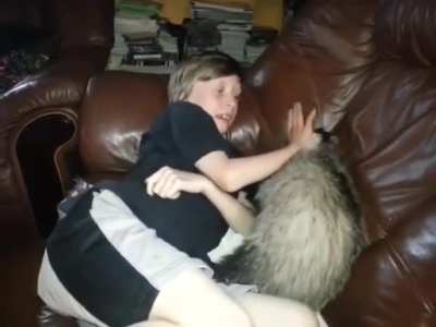 Badger Tor Plays Rough with Kids